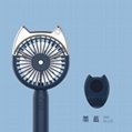 Cat head spray moisturizing fan Outdoor cooling USB charging small fan