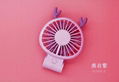 Korean style USB mini folding fan 270 degrees little devil rechargeable