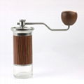 hand Bean Coffee Grinder with Adjustable Conical Burr Aluminum alloy body