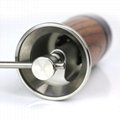 hand Bean Coffee Grinder with Adjustable Conical Burr Aluminum alloy body