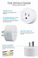 US Standard wifi smart plug with alexa and google assistant voice control 