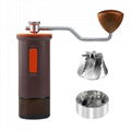 Factory price manual coffee grinder tapered burr plastic body coffee grinder
