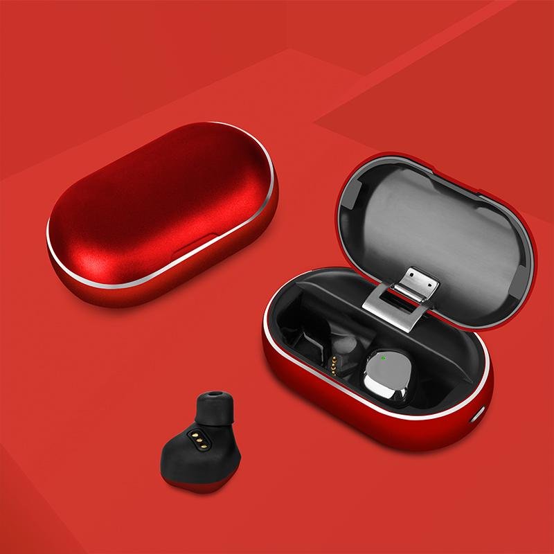 waterproof headset Wireless 5.0 Headset Microphone wireless Earphone with Chargi 4