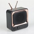 Classic Vintage TV blueteeh speaker portable mini outdoor Blueteeths Music Playe