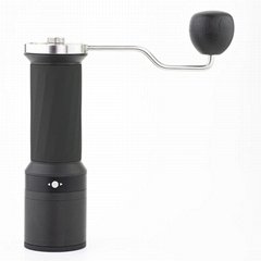 Cone burr manual coffee grinder mill with adjustable setting coffee maker