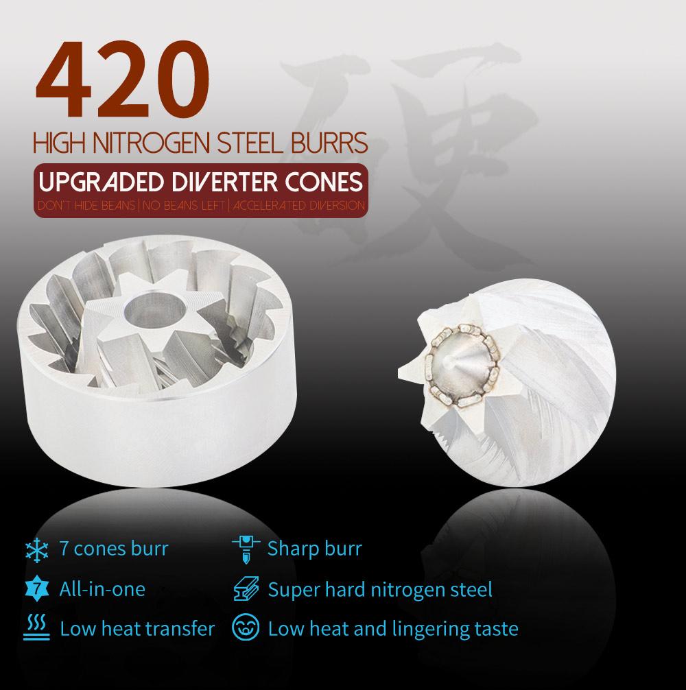 High Quality Portable Manual Hand Coffee Grinder without Central Axis 8