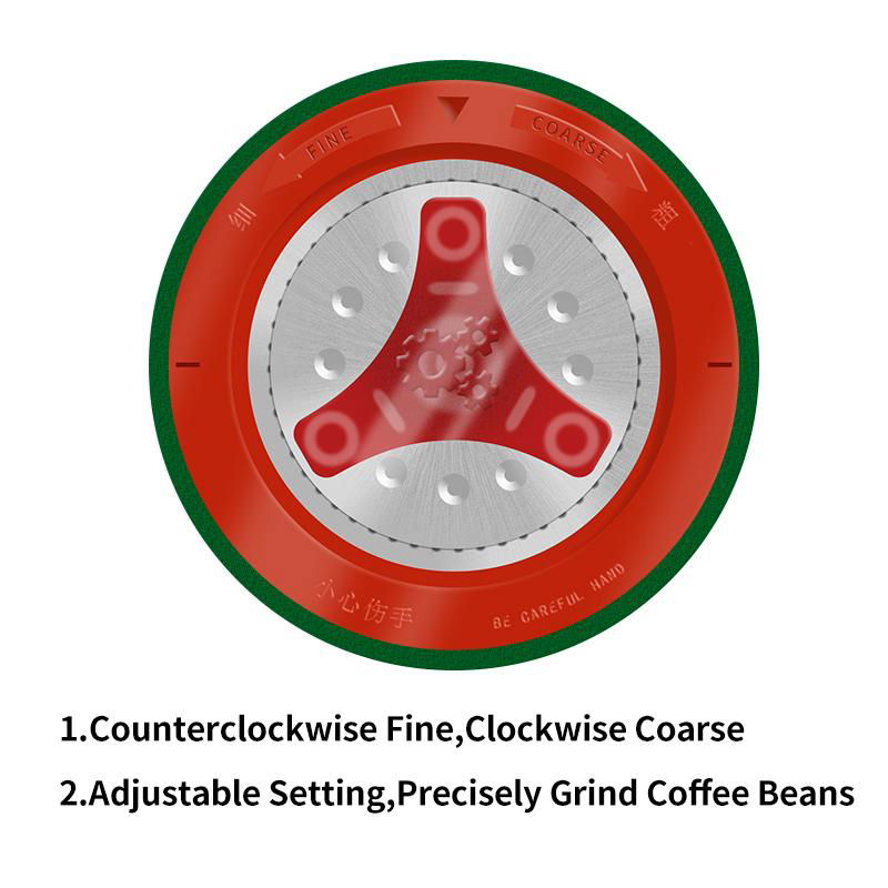 Portable mini adjustable hand coffee beans grinder coffee manual grinder 3