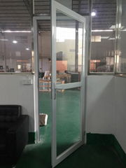 Aluminum casement door