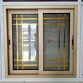 Aluminum sliding windows with grill