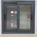 Aluminum sliding window with net