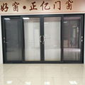 Aluminum sliding doors with mosquito net