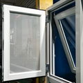 Aluminum casement windows with built in mosquito net panel