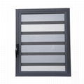 Airtight glass louvers