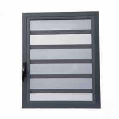 Airtight glass louvers