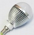 CE GS E14 3W  Aluminm LED Globe bulbs