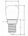 T22 glass 1W E14 Led Refrigerator  bulb 2