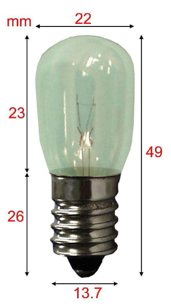T22 glass 1W E14 Led Refrigerator  bulb 4