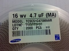鉭電容 TCSCS1C475MAAR 4.7UF/16V A