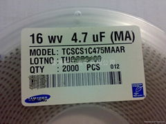 钽电容 TCSCS1C475MAAR 4.7UF/16V A