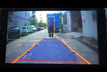 AI vehicle and pedestrian detection driving assistance rear view camera  3