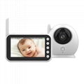 China Factory 4.3inch LCD 1080P Video Baby Monitor Night Vision Two Way Talk Pan