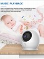 China Factory 4.3inch LCD 1080P Video Baby Monitor Night Vision Two Way Talk Pan 6