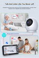 China Factory 4.3inch LCD 1080P Video Baby Monitor Night Vision Two Way Talk Pan