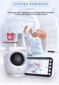 China Factory 4.3inch LCD 1080P Video Baby Monitor Night Vision Two Way Talk Pan