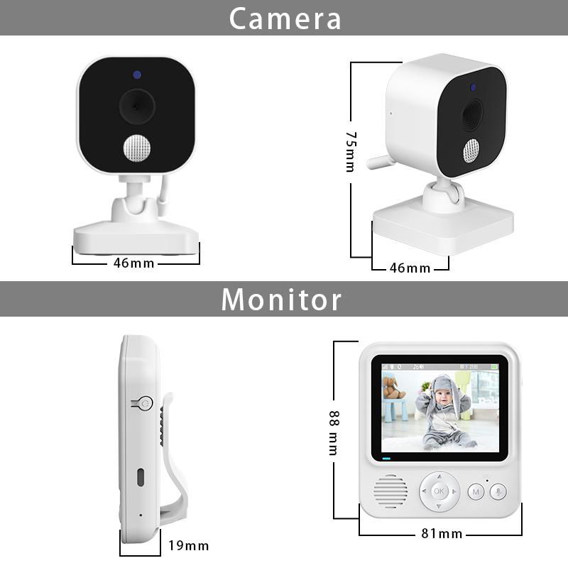 2.0MP 720p HD Video Baby Camera and Monitor Record Wireless for in Stock 2