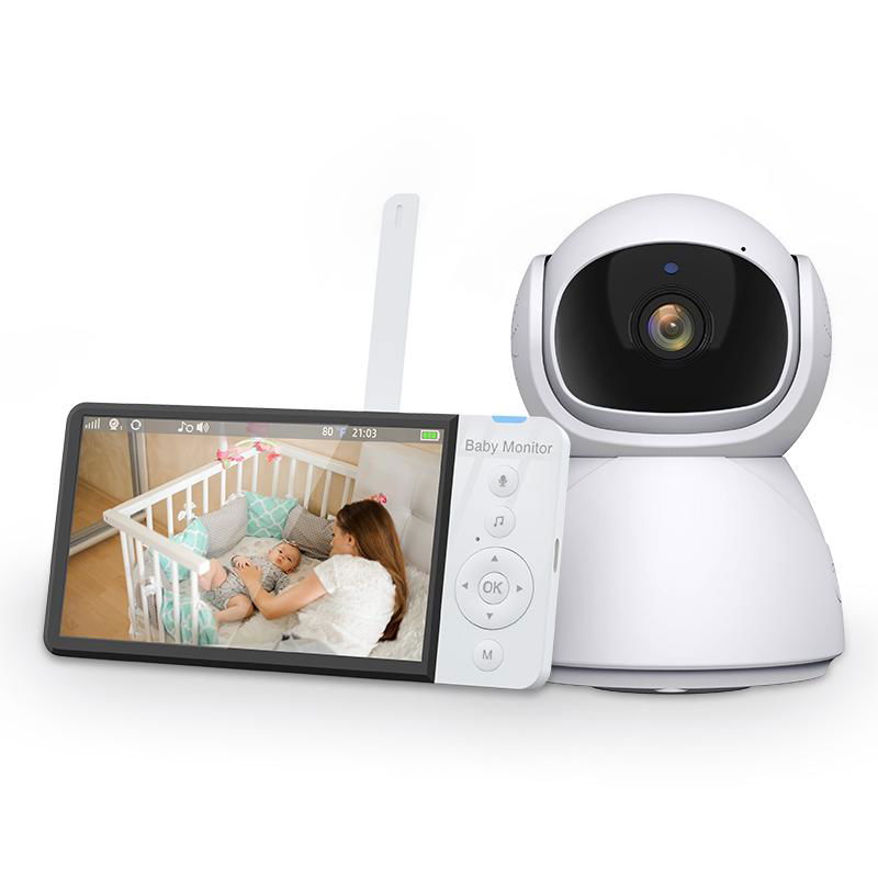 New 5-Inch IPS Baby Monitor with Smart Camera Surveillance Two Way Talk Night Vi 3