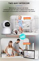 New 5-Inch IPS Baby Monitor with Smart Camera Surveillance Two Way Talk Night Vi