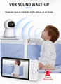 New 5-Inch IPS Baby Monitor with Smart Camera Surveillance Two Way Talk Night Vi