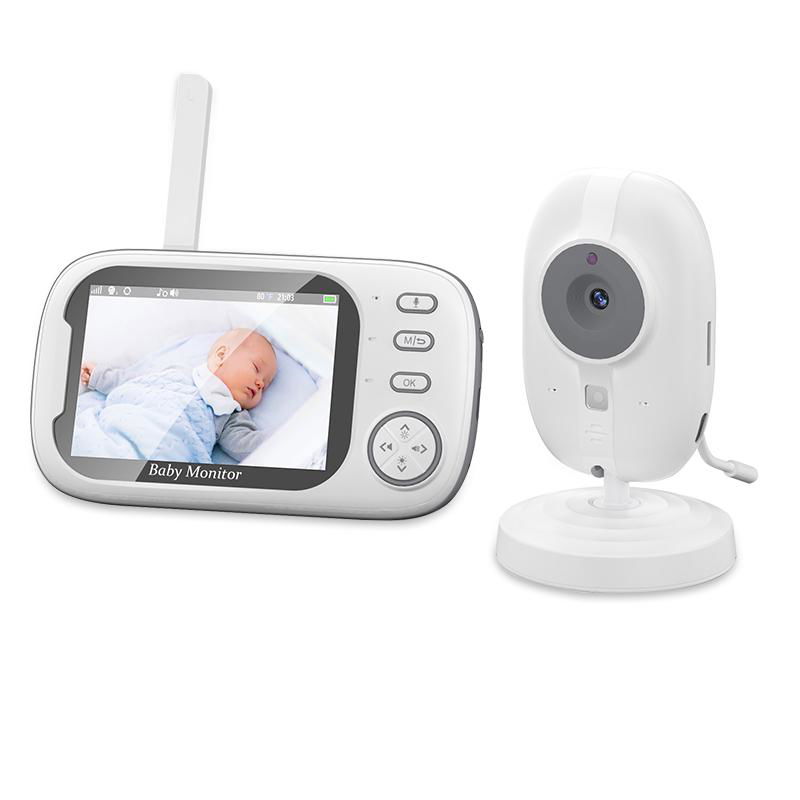 3.5inch Video Baby Monitor Wireless Wide Angle Lens Night Vision Security Baby  2