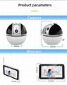 NEW 5inch LCD Screen and Touch Panel Baby Monitor with Smart WiFi Camera 4