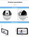 NEW 5inch LCD Screen and Touch Panel Baby Monitor with Smart WiFi Camera