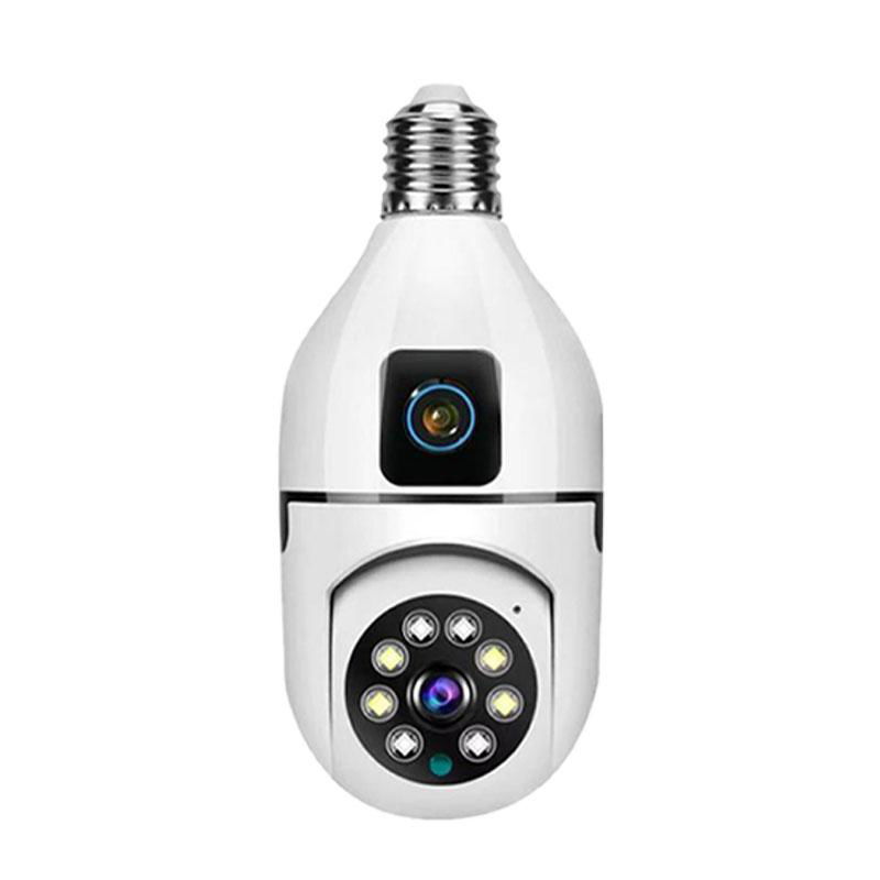 2lens Smart Wireless WiFi Bulb Camera Night Vision Panoramic E27 WiFi IP Camera 