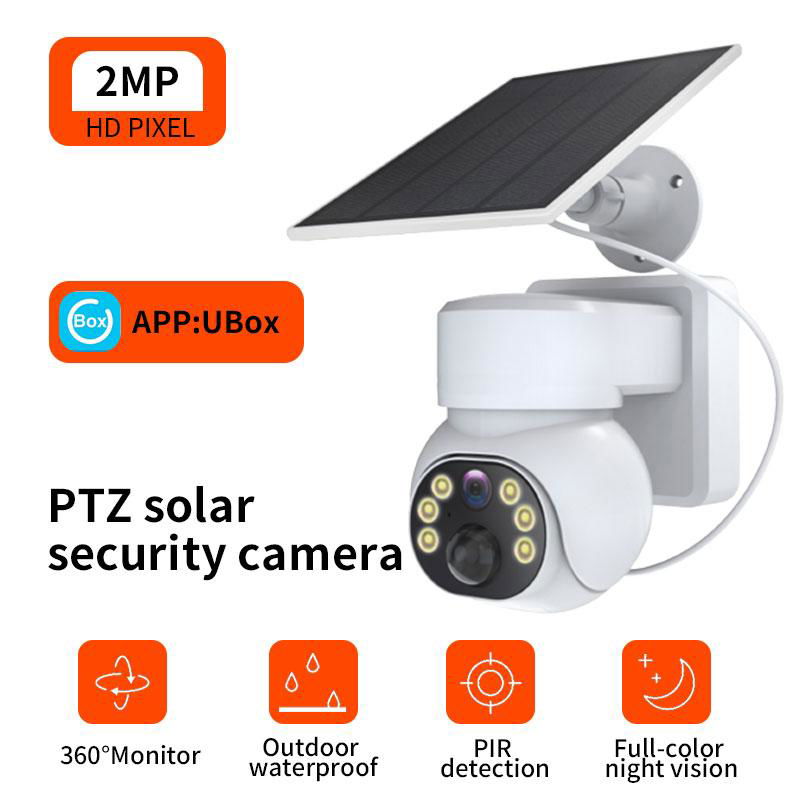 New Mini 1080P WiFi Solar Panel PTZ Camera 2MP 4MP Camera Outdoor Wireless Secur 5