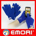 Acrylic Wool touch screen gloves for phone pad 4