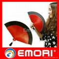 Promotional ecofriendly foldable chinese paper bamboo fan 2