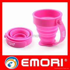 Reusable Portable Sport Silicone Foldable Cup