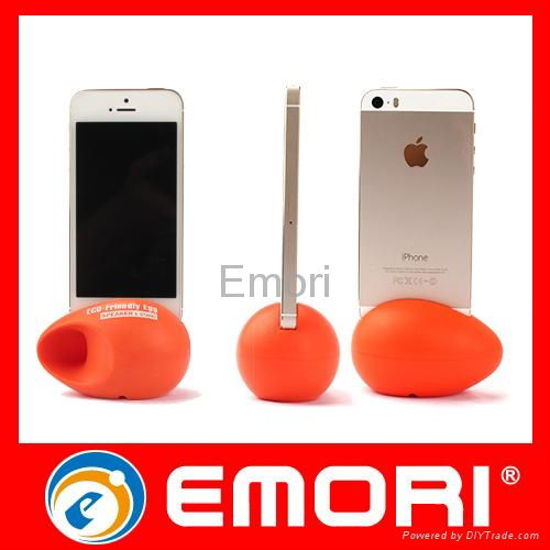 Stylish Silicone Egg Shape Mobile Speaker Stand 3