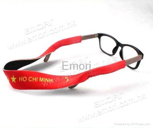 Colorful neoprene sports eyeglass retainer strap