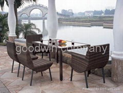 PE rattan dining furniture