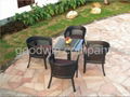 PE rattan dining set 1