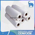 Roll sublimation transfer paper for