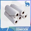 Roll sublimation transfer paper for textile