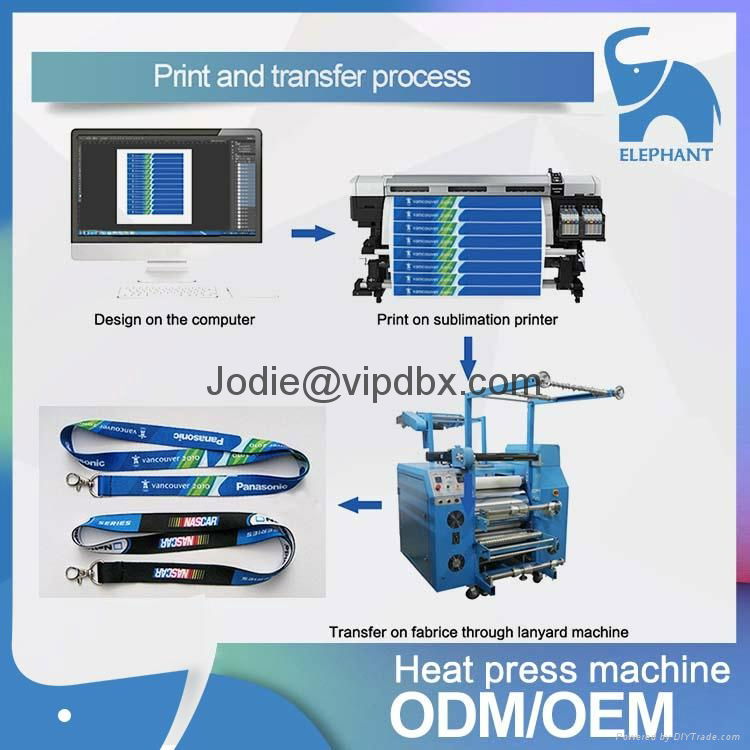 Oil Heating System Lanyard Sublimation Printing Machine 3