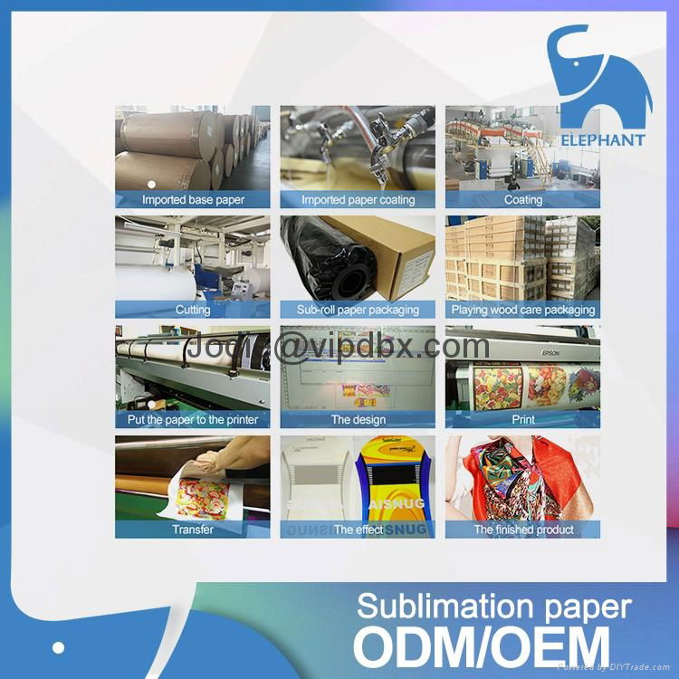 100gsm Sticky Sublimation Transfer Paper Roll DBX_paper elephant