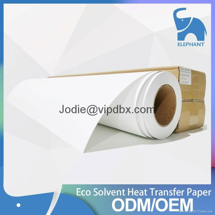 50cmx30m size Eco-solvent heat transfer paper for textile