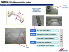 gas assisted plastic injection mold